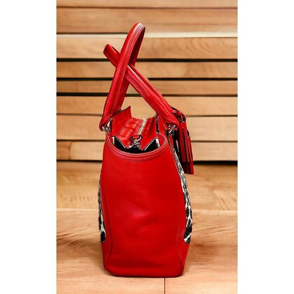 Coach 19989 Legacy Ocelot Candace Leather Satchel & Matching Wristlet - Picture 4 of 16